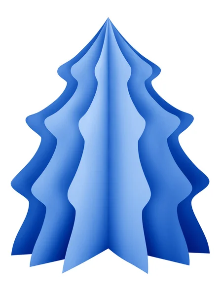 Christmas tree - blue — Stock Photo, Image