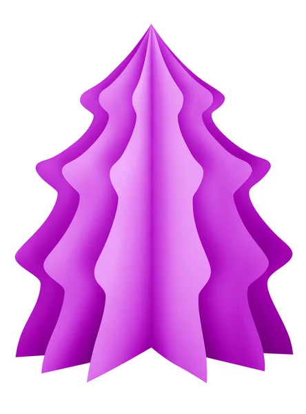 Christmas tree - violet — Stock Photo, Image