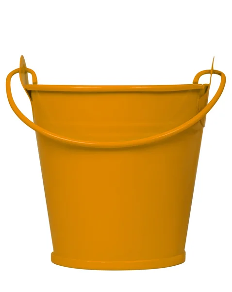 Empty bucket - orange — Stock Photo, Image