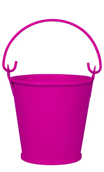 Cubo vacío - rosa — Foto de Stock