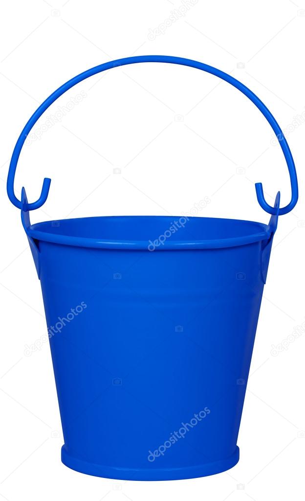 Empty bucket - dark blue