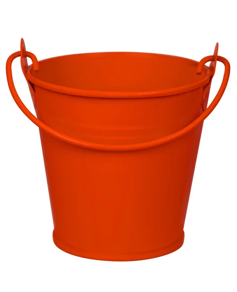 Empty bucket - red — Stock Photo, Image