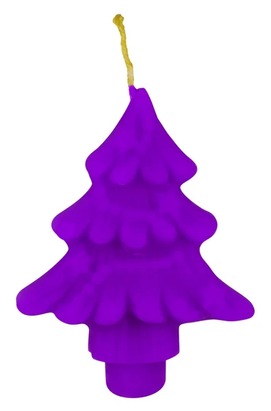 Vela de Navidad de cera - violeta — Foto de Stock