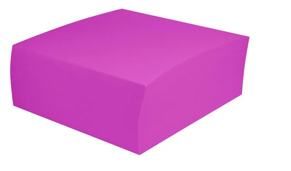 Bloque de papel de nota embalado - rosa —  Fotos de Stock