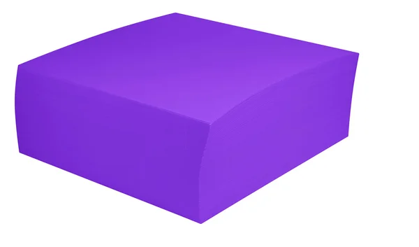 Bloque de papel de nota embalado - violeta — Foto de Stock