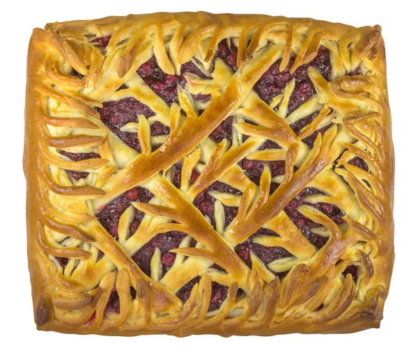 Журавлина пиріг, ізольовані — стокове фото