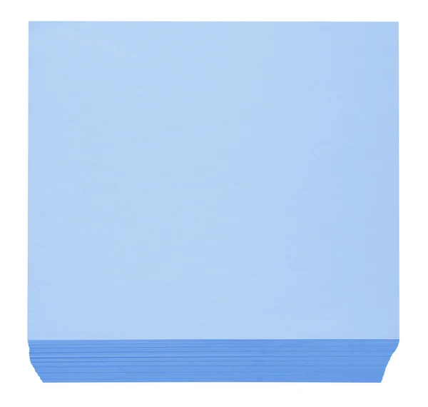Bloco de papel de nota embalado - azul — Fotografia de Stock