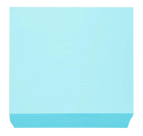 Bloco de papel de nota embalado - azul claro — Fotografia de Stock