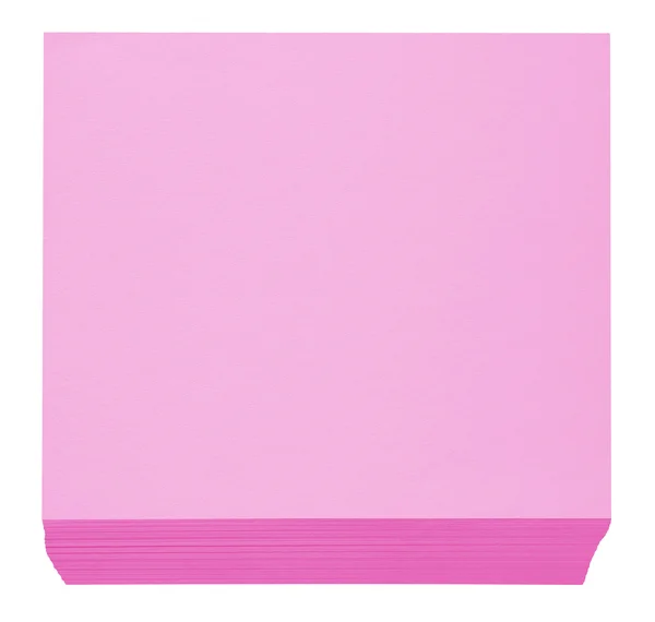Γεμάτο μπλοκ Σημείωση χαρτί - ροζ — Φωτογραφία Αρχείου