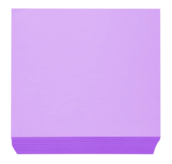 Упакованный блок нотной бумаги - фиолетовый — стоковое фото