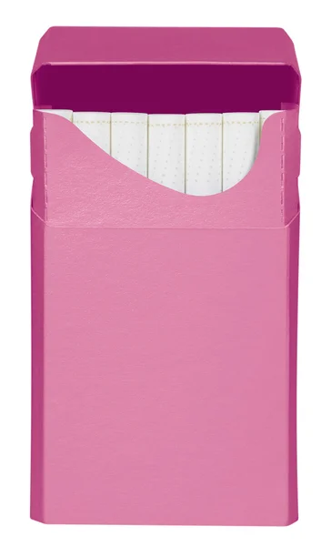 Boîte à cigarettes - ouverte- rose — Photo
