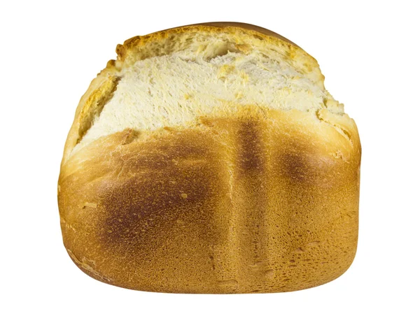 Pão sobre um fundo branco — Fotografia de Stock