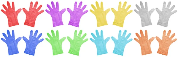 Plastik eldiven yalıtılmış - renkli — Stok fotoğraf