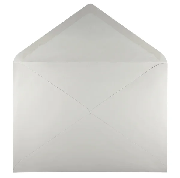 Puste koperty otwarte - biały — Zdjęcie stockowe