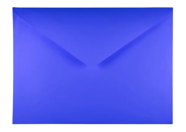 Envelope em branco - azul — Fotografia de Stock