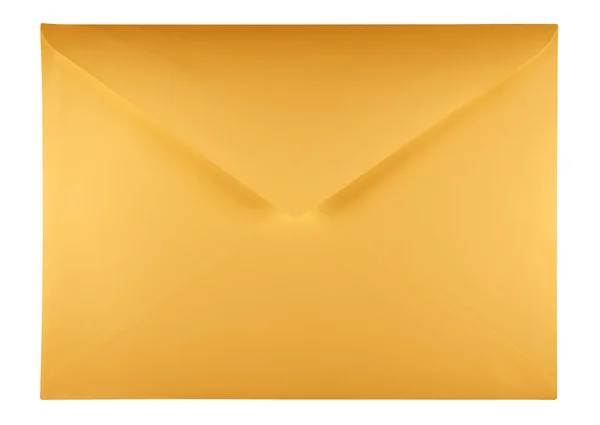 Envelope em branco - laranja — Fotografia de Stock