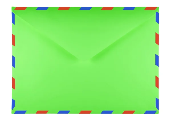 Пустой конверт - зеленый — стоковое фото