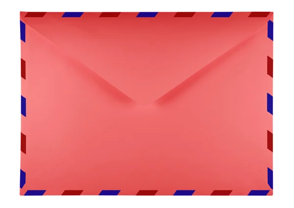 Envelope em branco - vermelho — Fotografia de Stock