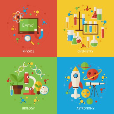 Fizik Kimya Biyoloji astronomi düz kavramları oyunu