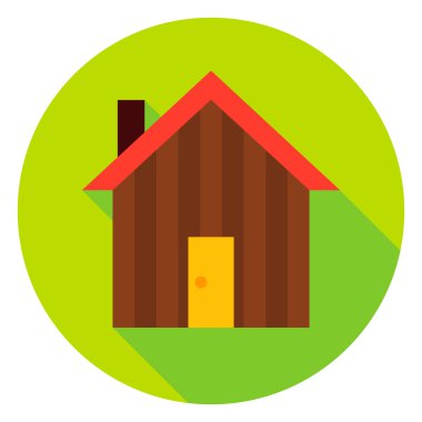 Bahçe ev daire simgesi