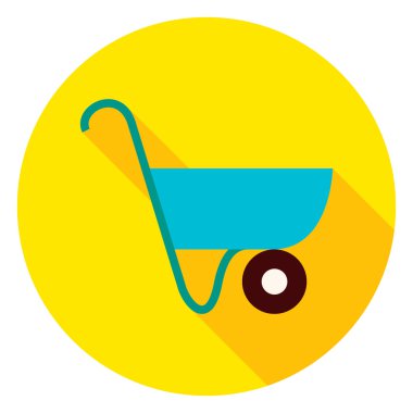 Bahçe el arabası daire simgesi