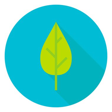 Doğa yaprak daire simgesi