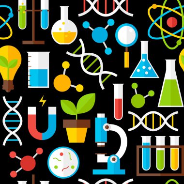 Siyah Seamless Modeli Fen Bilgisi Öğretmenliği