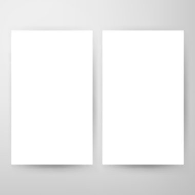 İki boş broşür Mockup