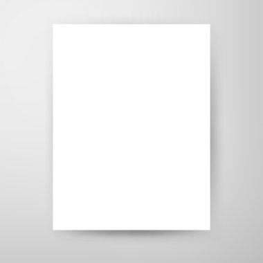 Beyaz boş Poster Mockup