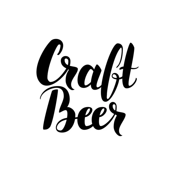 Craft Beer handskrivna kort — Stock vektor