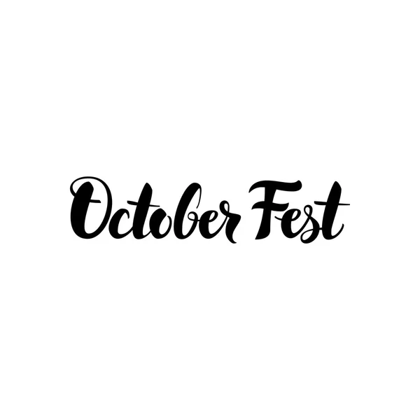 Carta del Festival de Octubre — Archivo Imágenes Vectoriales