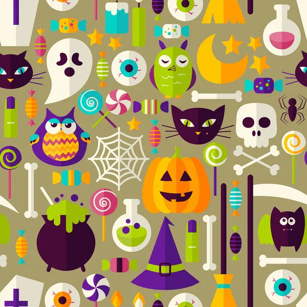 Halloween fond sans couture — Image vectorielle