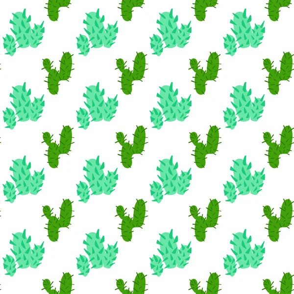 Cactus Seamless Pattern — Stock Vector