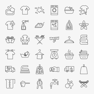 Çamaşır Satırı Simgeleri Ayarla