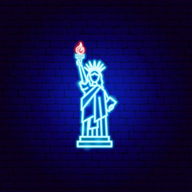 Özgürlük Heykeli Neon İşareti
