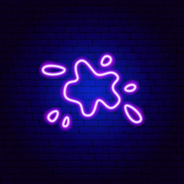 Signe de néon de saleté — Image vectorielle