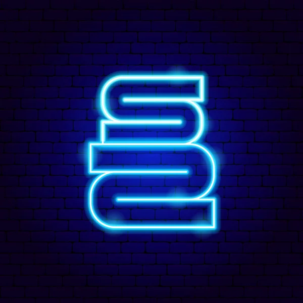 Serviettes signe néon — Image vectorielle