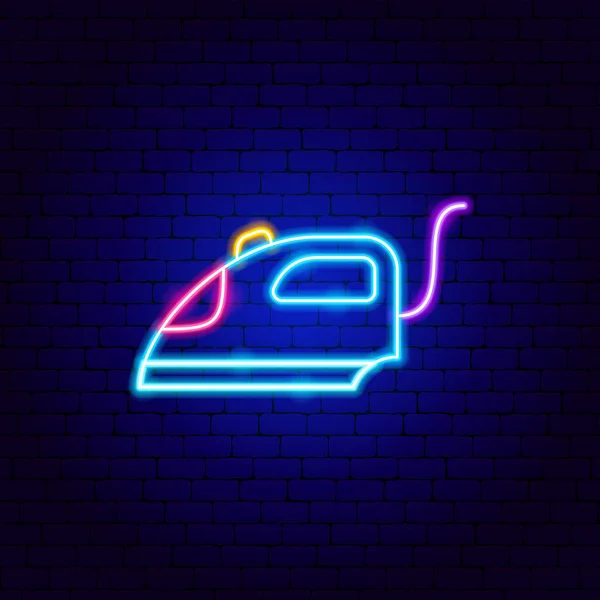 Značka Iron Neon — Stockový vektor