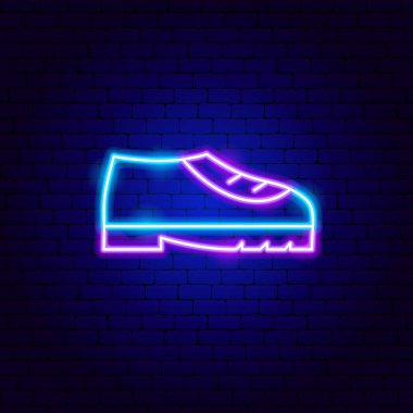 Erkek Ayakkabısı Neon İşareti