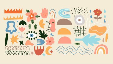 Contemporary Abstract Symbols Set