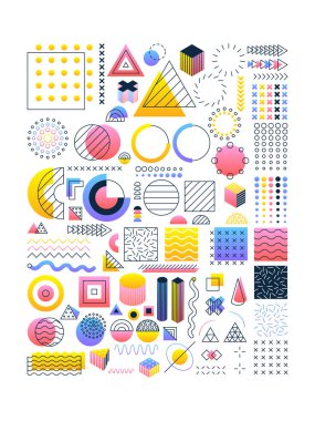 Gradyan Memphis Nesneleri Ayarlandı