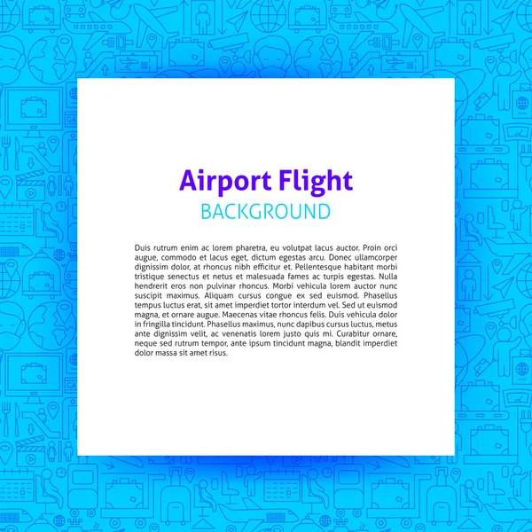 Papiervorlage für Flughafen-Flüge — Stockvektor