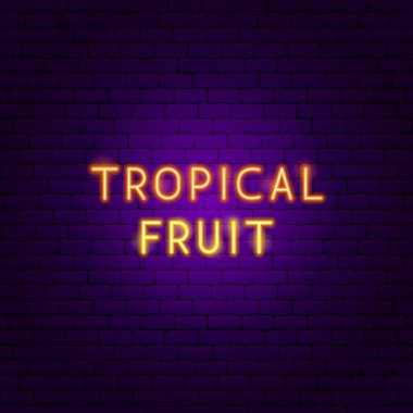 Tropik Meyve Neon Metni