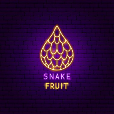 Yılan Meyvesi Neon Etiketi