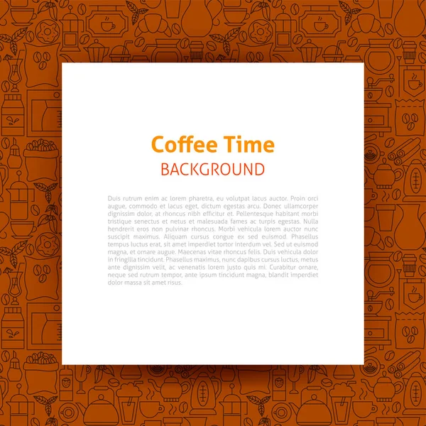 Plantilla de papel de tiempo de café — Archivo Imágenes Vectoriales