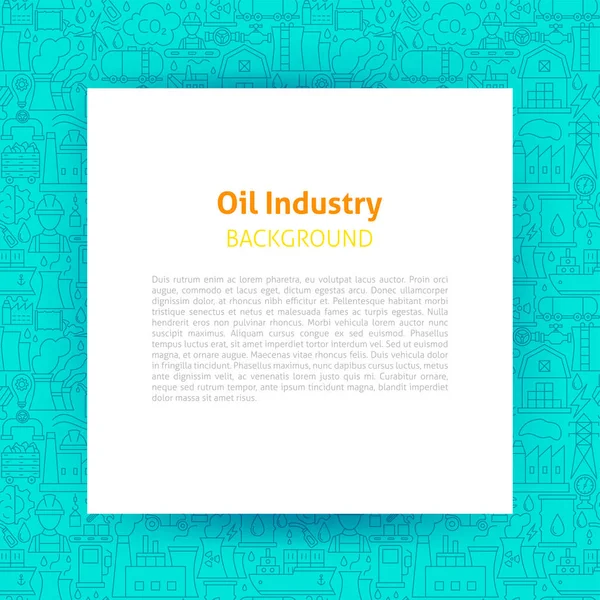 Plantilla de papel de la industria petrolera — Archivo Imágenes Vectoriales