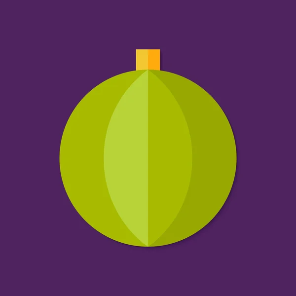 Christmas Ball Flat Icon — Stock Vector