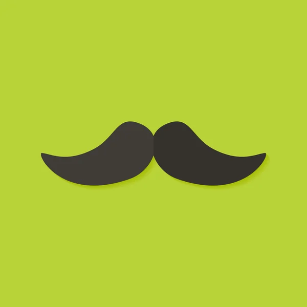 Moustache Icône plate de Noël — Image vectorielle