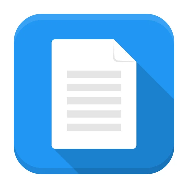 Uzun gölge ile belge app simgesi