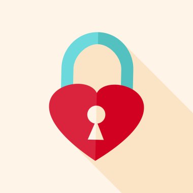 kalp şeklinde asma kilit